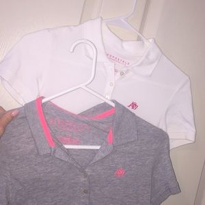 Two Aeropostale polos NWOT